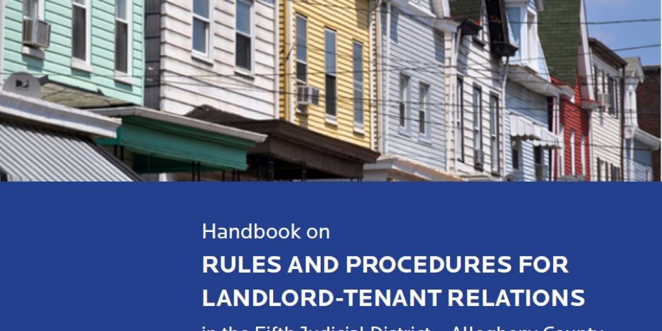 Handbook on Rules and Procedures for LandlordTenant Relations in the